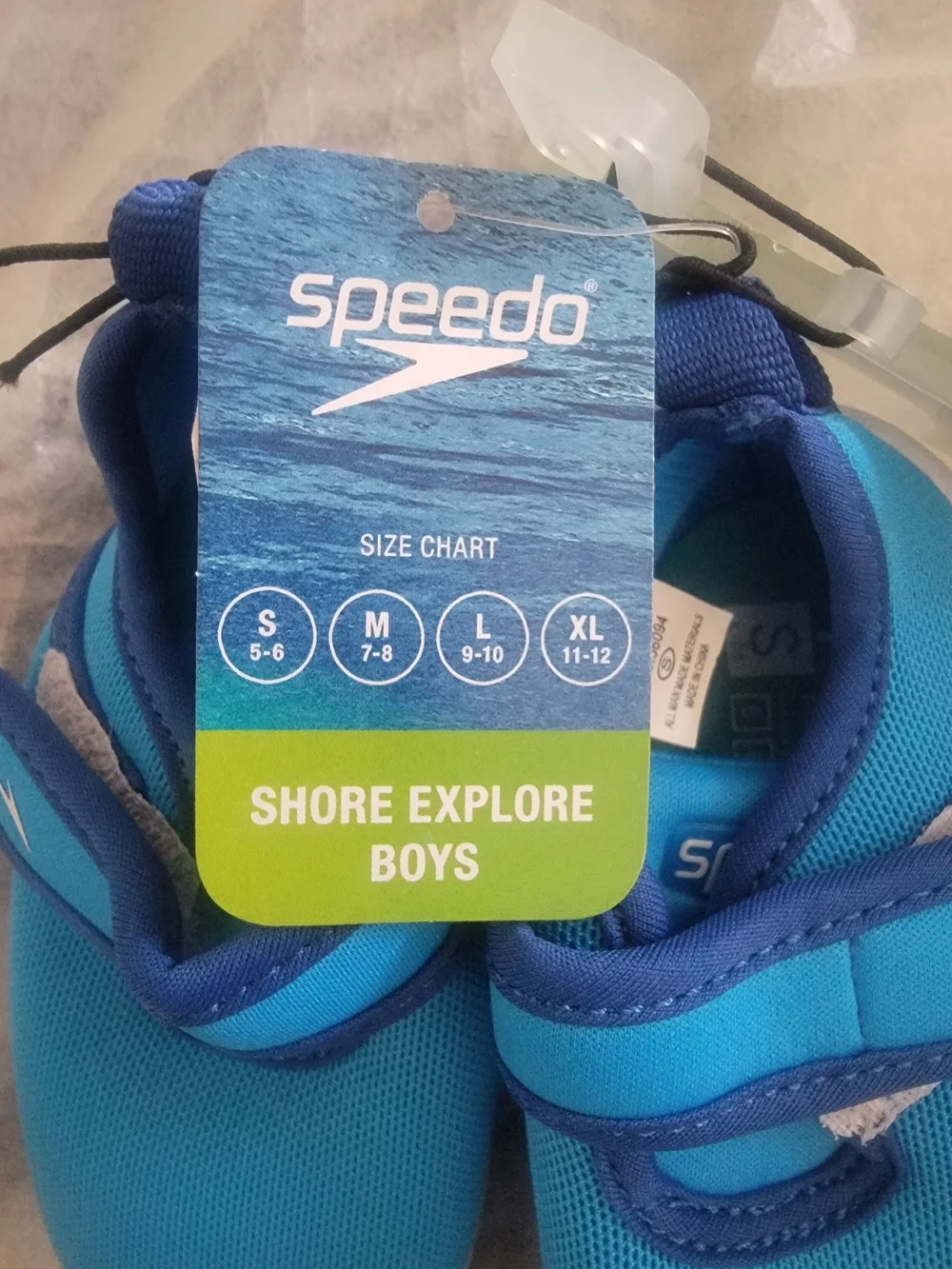Speedo Kids' Shore Explorer Water Shoes - Blue Size Small (5/6)
